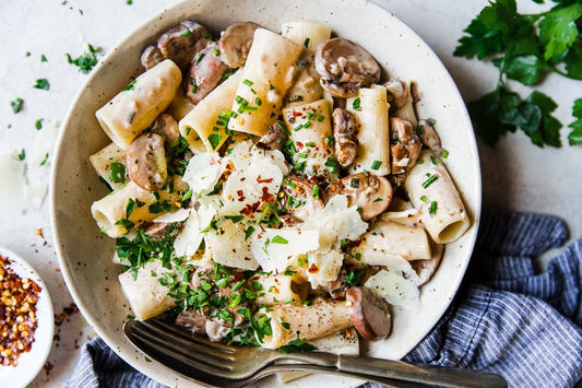 Rigatoni with Mushroom Sauce